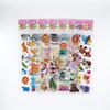 12 Sheets/Pack Kids Stickers 3D Puffy Bulk Cartoon Zoo Animal / Fruits Various Scrapbooking Stickers for Girl Boy Birthday Gift