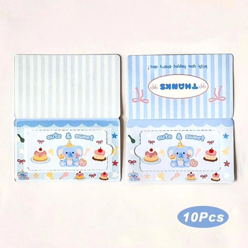 Student Supplies Lucky Card Reward Tear Scratch Cards 10Pcs Self Adhesive Scratch Off Stickers DIY Redemption Gift Card