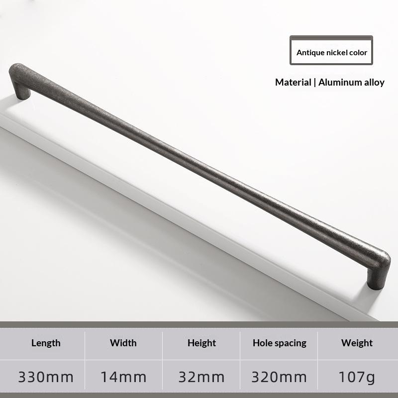 Vintage And Minimalist Antique Nickel Color Copper Brown Furniture Handles Cabinets Drawers Wardrobes Door Handles