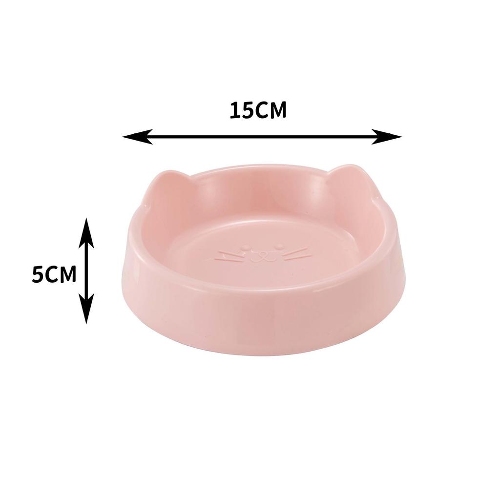 High-Foot Cat Bowl: Non-Slip, Anti-Tip, Slanted Design for Pet Neck Protection.