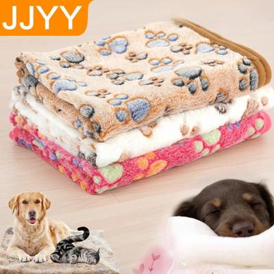 Warm Pet Blanket for Dogs and Cats Thick Winter Dog Bed Mat Soft Coral Fleece Kennel Pad Fall Cold Weather Pet Bedding Cushion