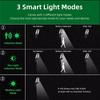 Outdoor Solar Street Lights, Waterproof Motion Sensor LED Lamp with 3 Lighting Modes Spotlight for Garden Path Security Lantern