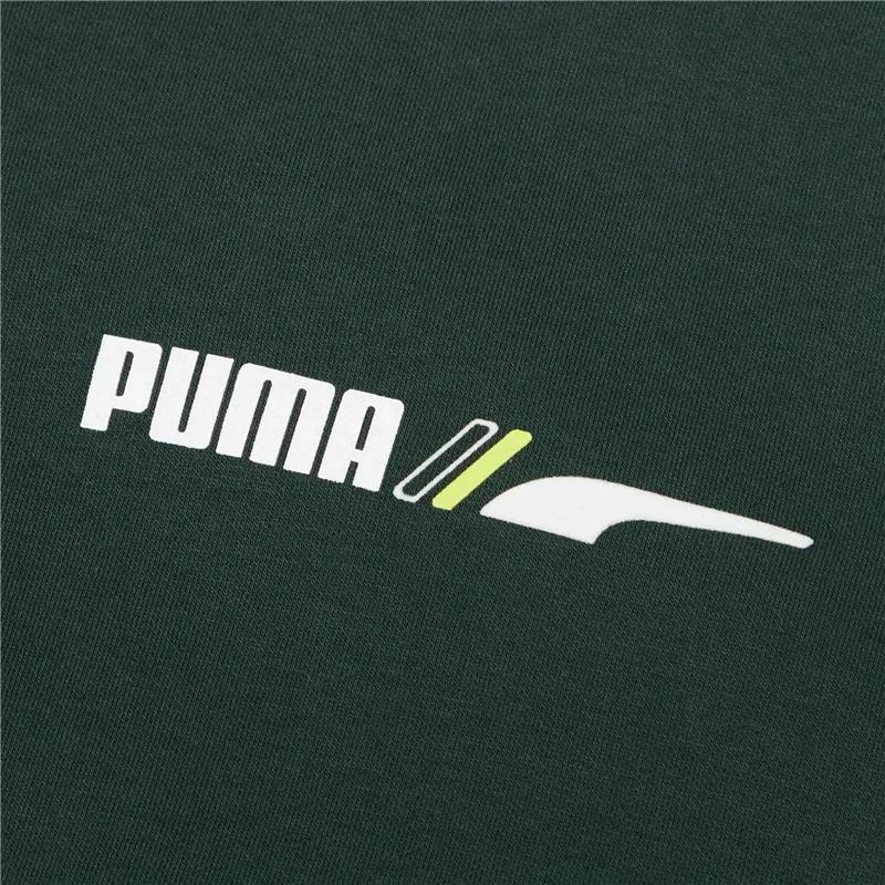 Puma Jackets Men's Lake Green Hooded Thickened Other (Unisex) Jackets 846528 80