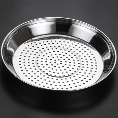 Yousheng Round Stainless Steel Steamer Rack with Fine Mesh Thickened Heat-Resistant Steamer Basket for Pots Rust-Proof Dumplings Vegetables Seafood