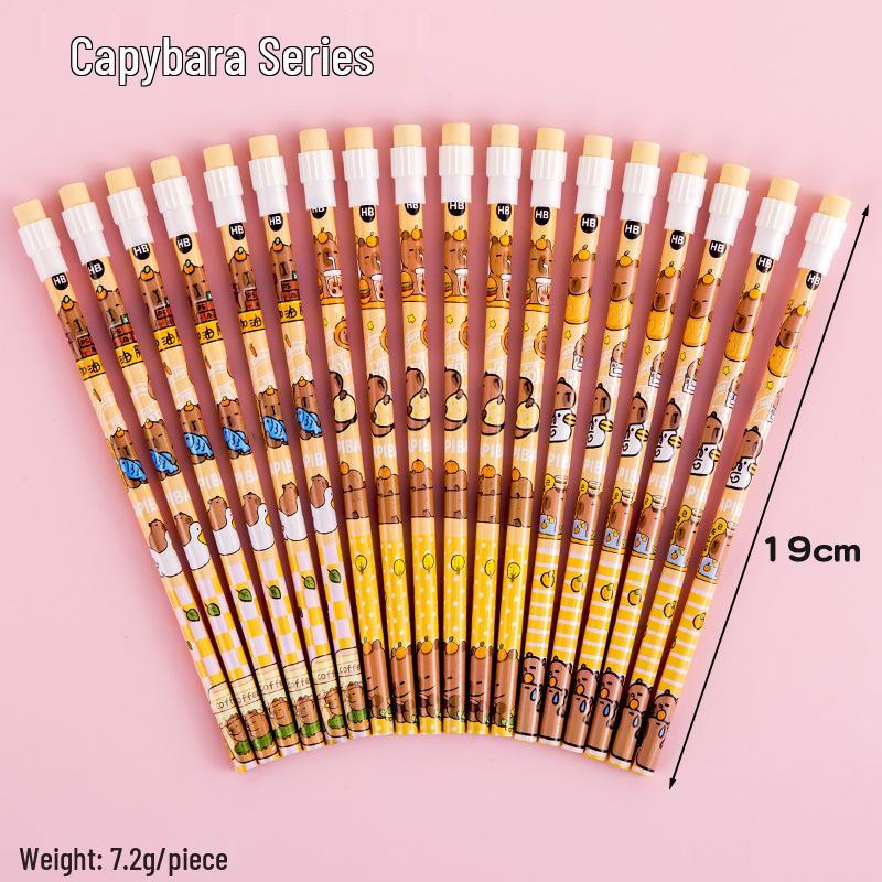 

Cute Cartoon HB Pencil: Durable Lead, Round Barrel, Colored Eraser, Perfect for Elementary Students HB