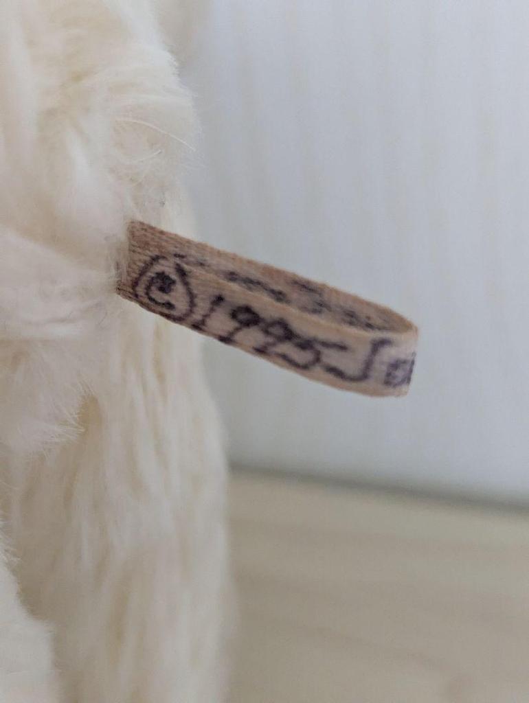 [USED] Handmade cream-colored teddy bear, 25cm