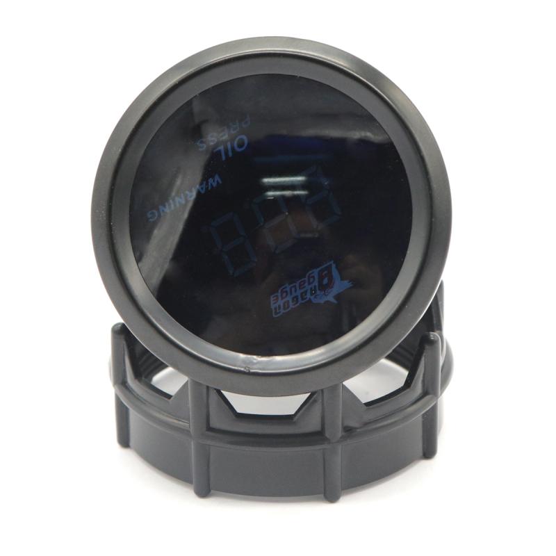 52mm niebieski wskaźnik LED światła cyfrowy samochodowy wskaźnik temperatury silnika wodnego, automatyczny wskaźnik temperatury wody 12V, czarny