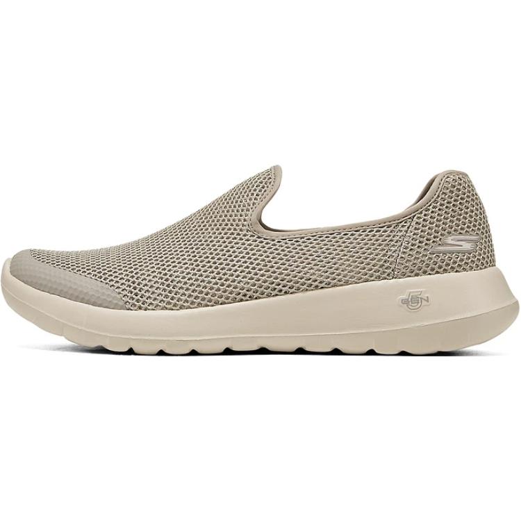 Skechers Go Walk Max Удобные Универсальные Дышащие Легкие Низкие Повседневные Кроссовки Мужские Кеды Серый Коричневый 216700-TPE 43.5