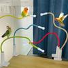 Linen Rope DIY Bendable Perch for Birds Comfortable Grip Parrot Standing Perch Stand  Indoor