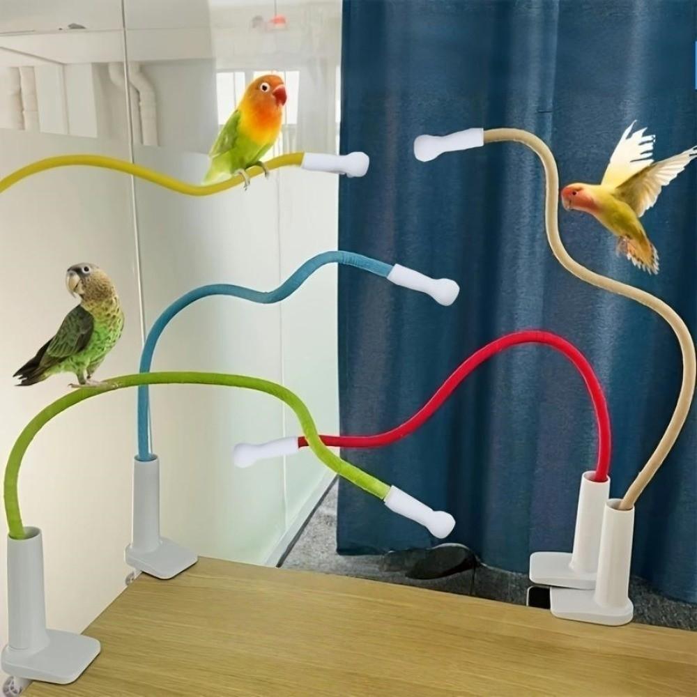 Linen Rope DIY Bendable Perch for Birds Comfortable Grip Parrot Standing Perch Stand  Indoor