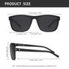 Anti-Glare Sunglasses SPEEDHYUN Matte Black Metal