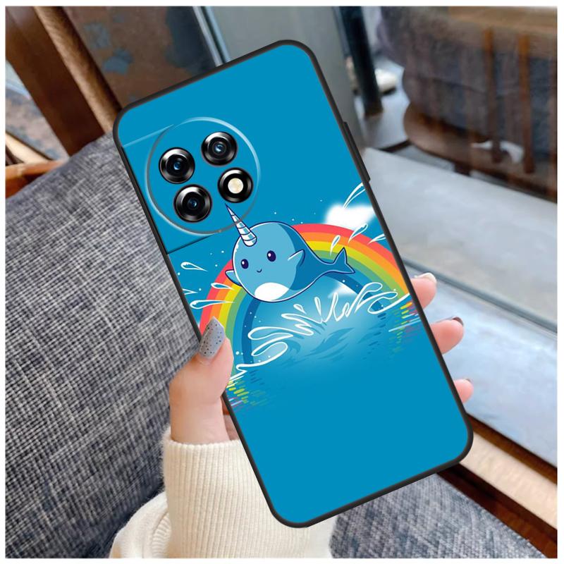 Süßes Meeres-Narwal-Zitat Hülle Für OnePlus 13 15 13R 13T 12 12R 11 9 10 Pro 10T 8T Nord 5 CE 2 3 4 Lite N20 N30 Hülle