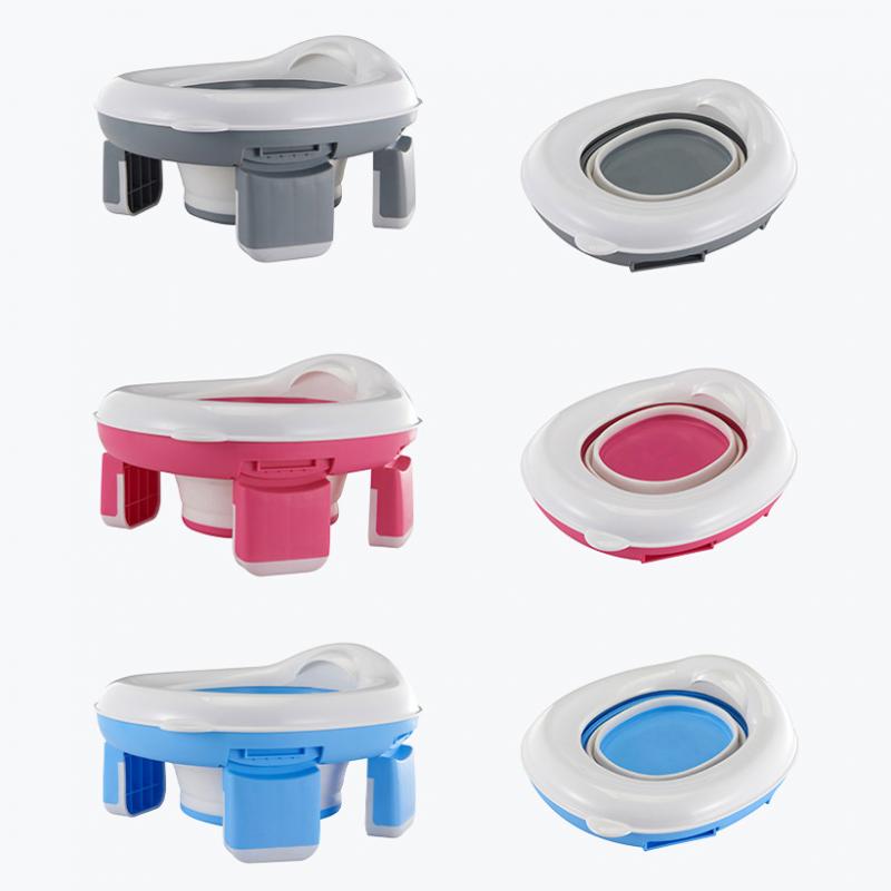 Kaufe Tragbares Baby-Töpfchen, faltbar, für Auto, Reise, Outdoor, Kinder-Toilettensitz, Multifunktions-Notfall-Kinder-Urinale mit Müllbeuteln zum Preis ab 14