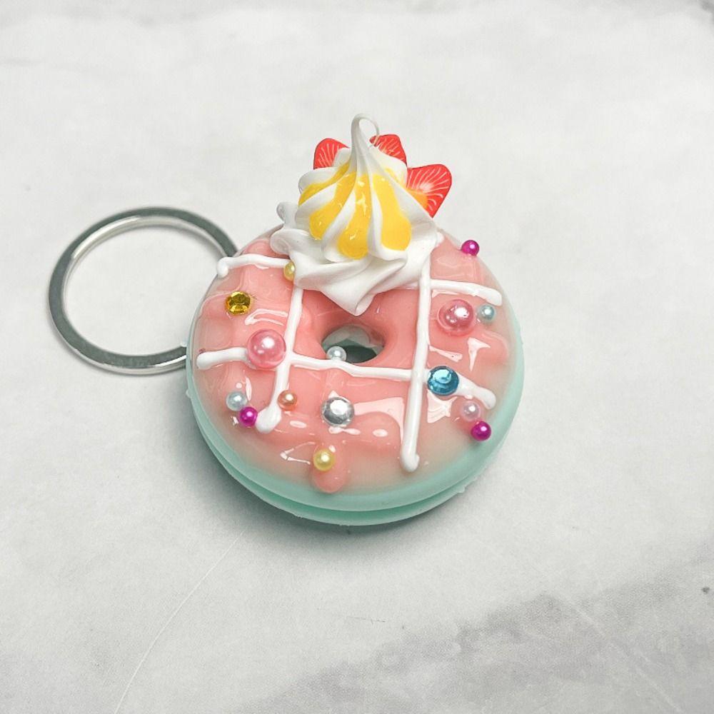 Jewelry Accessories Simulation Food Key Chain Bag Pendant PVC