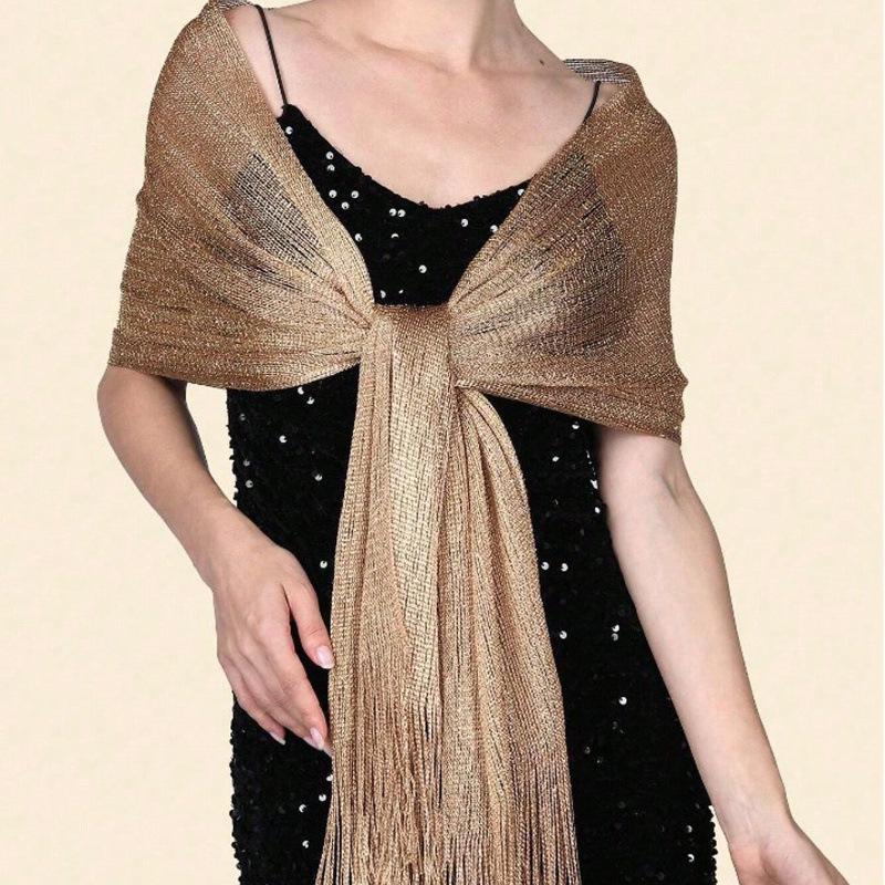 2026 Элегантный Модный Вечерний Шарф золотой