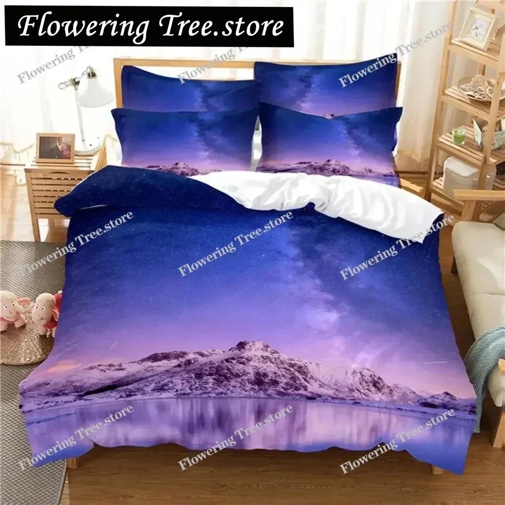Starry Night Bedding Set Duvet Cover Set 3d Bedding Digital Printing Bed Linen Queen Size Bedding Set Fashion Design