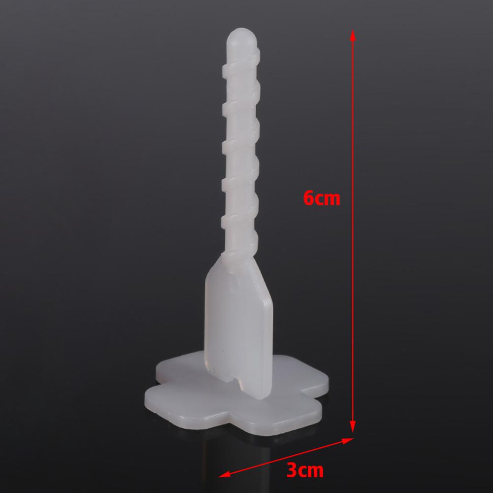 100pcs Plastic Floor Wall Tiling Spacers Strap Tile Flat Leveling System Tools(" " Base)