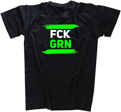 K GRN Fu K Green Green Plague Inability Corruption Government Discontinued Cotton Men T Shirt