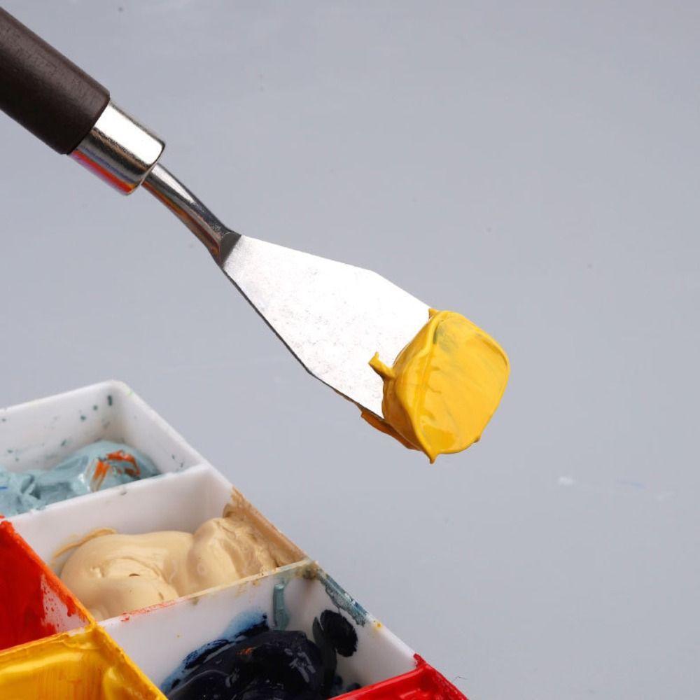 Edelstahl Ölmalerei Schaber Acryl Kunstmalerei Schaber FarbMisch Schaber Student