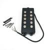 Electric Bass Pickup Mini 5 Strings Bass Neck Bridge Pickups with Mounting Screw
