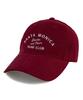 Bichiseuaenkeulim Santa Monica Cotton Ball Cap-Red Wine