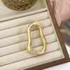 Chic French Retro Geometric Brooch for Jackets & Sweaters