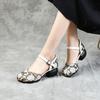 Fashion GKTINOO 2025 Summer Women Shoes Genuine Leather Women Pumps Handmade Comfortable Vintage Style High Heels sandals women sandalia