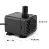 DC5V 1.5W USB Mini Pump Submersible Water Pump for Fish Tank Aquarium