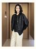 Autumn/Winter Women's Leather Jacket – Short, Loose, Slimming, and Versatile Fashionable Coat