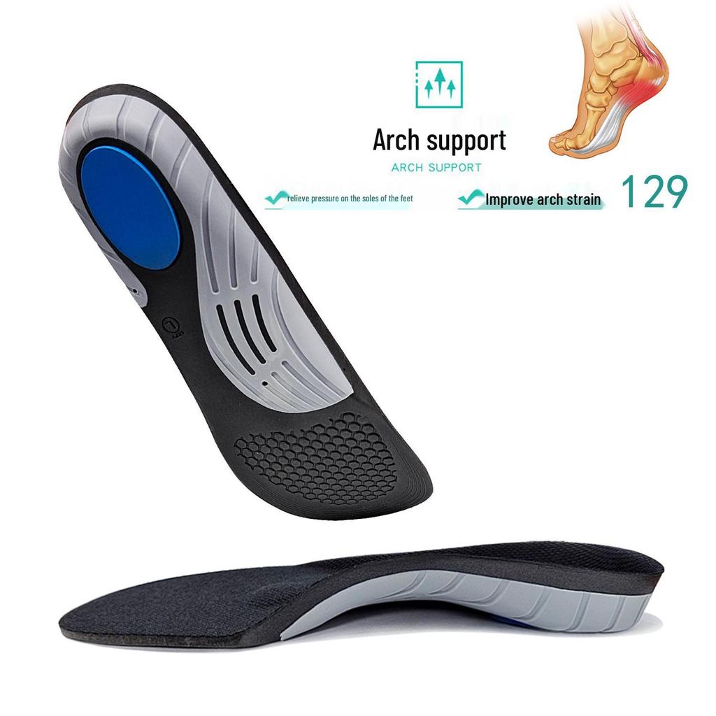 Stoßdämpfende Sporteinlagen mit Fußgewölbestütze für Laufen & Basketball