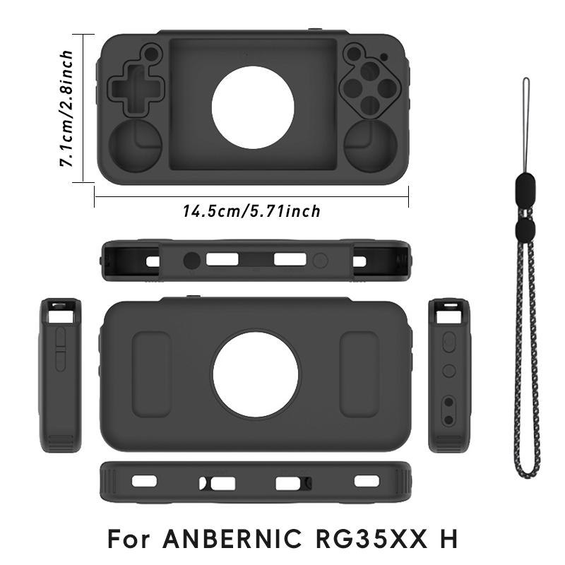 Soft Silicone Case for ANBERNIC RG35XX PLUS RG556 RG40XXV Game Console Protector Shell for RG40XX H  Game Accessories