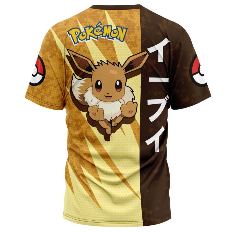 Pok É Mon Multi Character Printed Pattern Adult and Children's Casual Large Loose Breathable Sports Short Sleeve T-shirt Kids