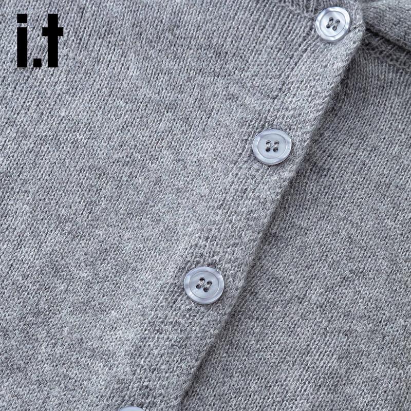 Izzue Women's Loose Knit Hooded Cardigan