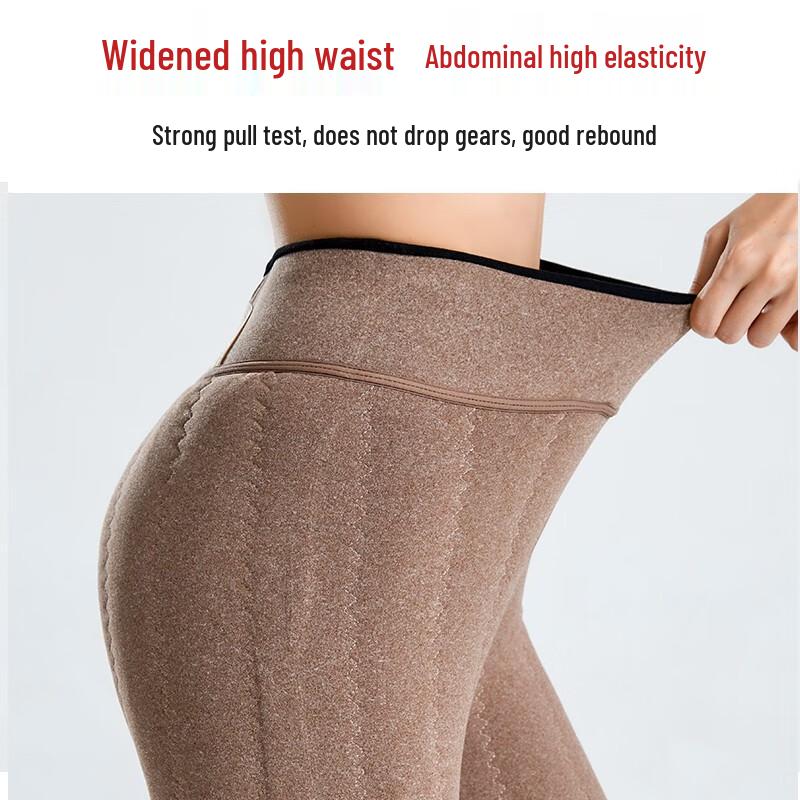 Langsha Women's High-Waist Thickened Wool Thermal Leggings
