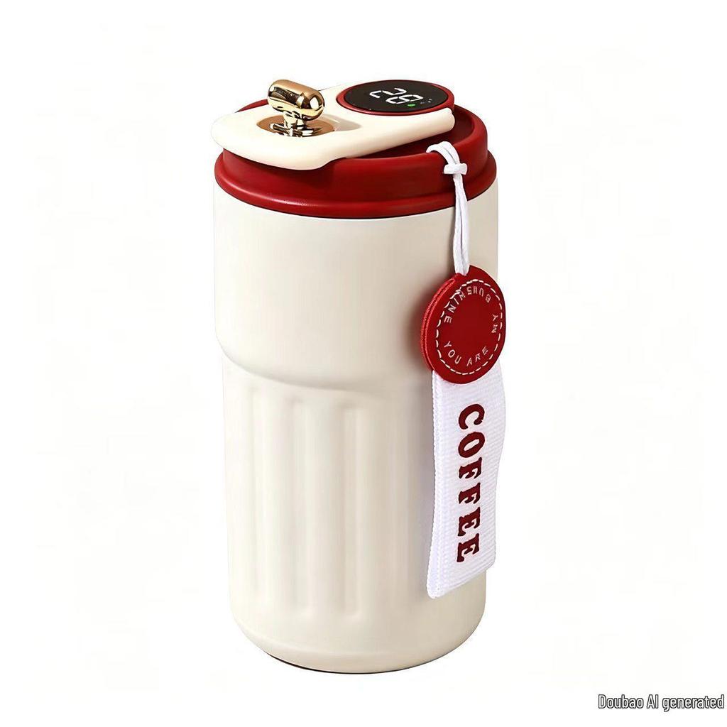 316 Stainless Steel Smart Display Insulated Coffee Mug, Large Capacity with Custom Logo