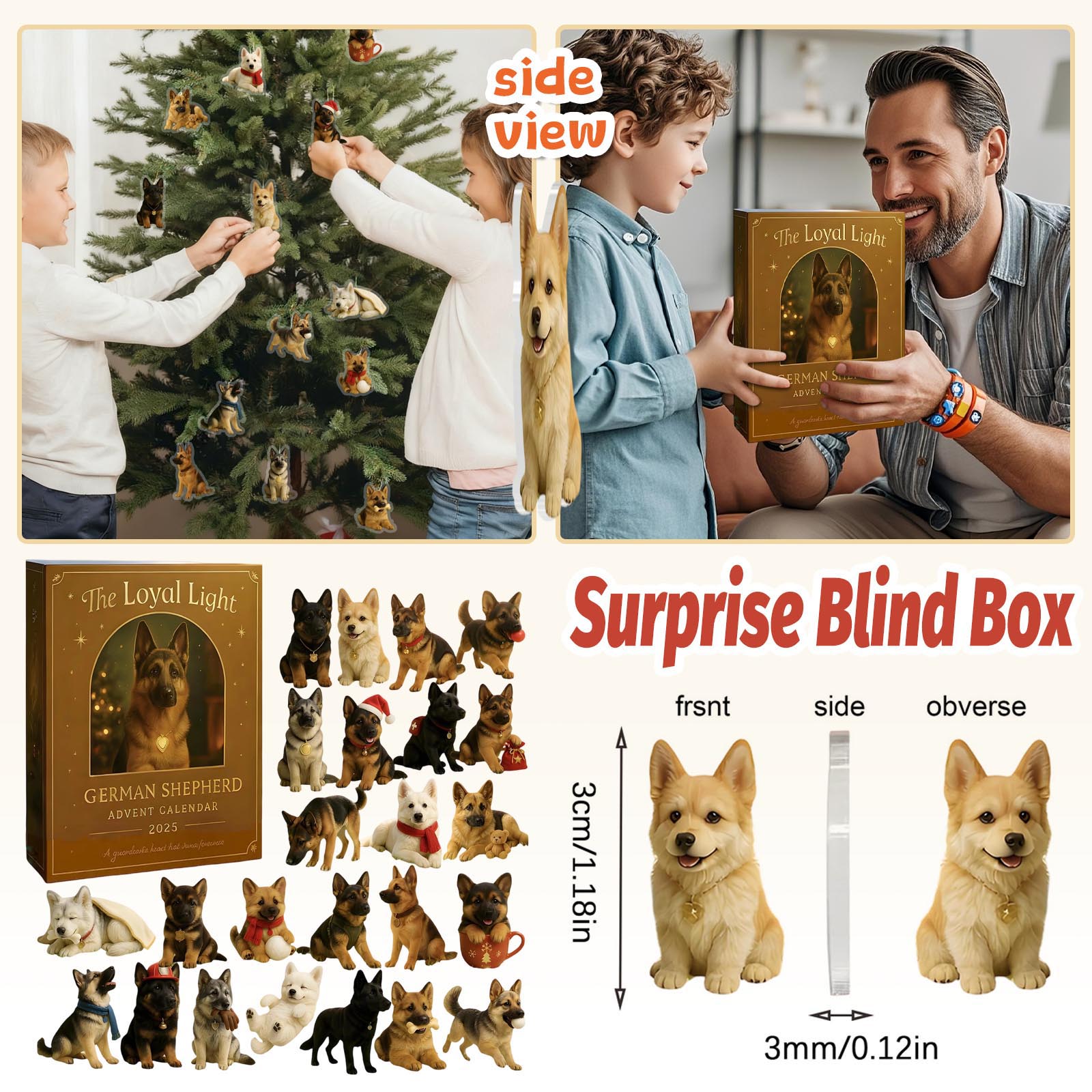 

Календарь обратного отсчета включает 24 подарка, календарь обратного отсчета и подарок-сюрприз One Size