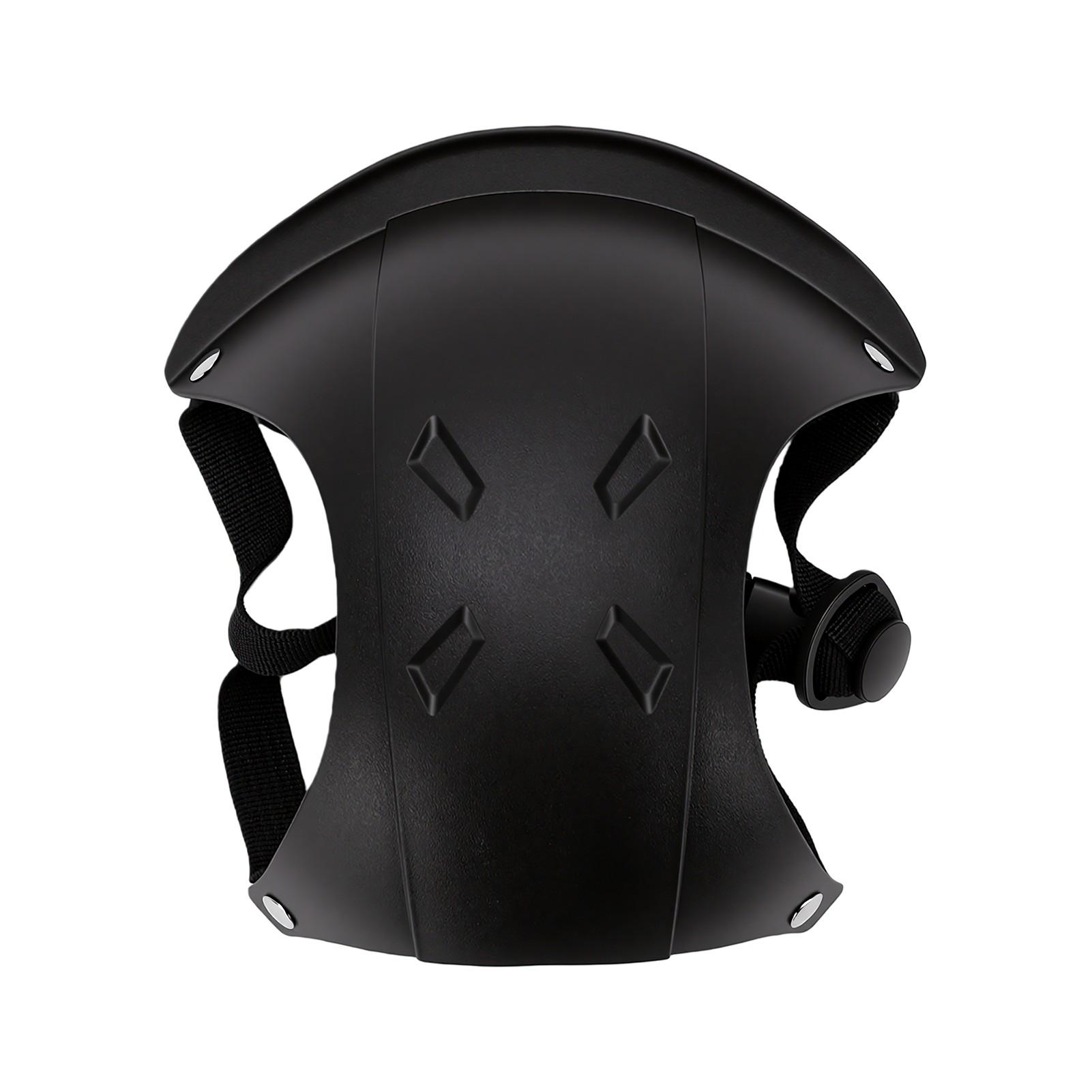 Verstelbare Hond Helm Met Oor Gaten Spons Gevoerd Veilige Beschermende Hond Helm voor Buiten Rijden Zwart zwart