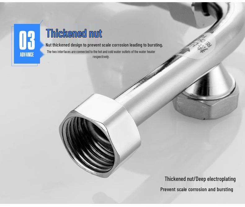 All-Copper U-Shaped Electric Water Heater Mixer & Shower Faucet Set with Pressure Boosting Valve