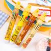 2 Pcs Cartoon Capybara Ten-Color Round Beads High Value Stationery Kapibara Creative Press-Type Multi-Color Pen Hand Account