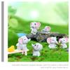 6 Pcs Elephant Ornament Mini Figures for Kids Adornment Figurine Shape Resin Lovely Small Model Miniature