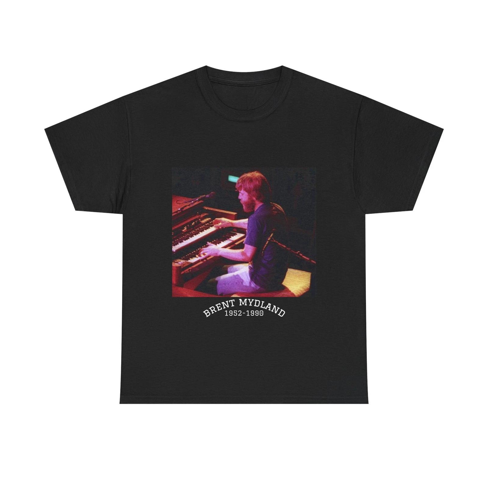 Brent Mydland Jerry Garcia  BRENT/JERRY TRIBUTE  Heavy Cotton Tee Shirt Grateful S
