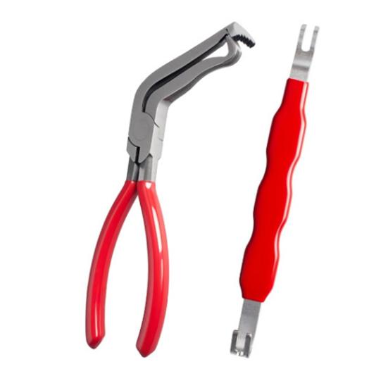 Wire Strippers Automotive Electrical Terminal Connector Separator Removal Tool 2-in-1 Straight Bent Head Disconnect Pliers