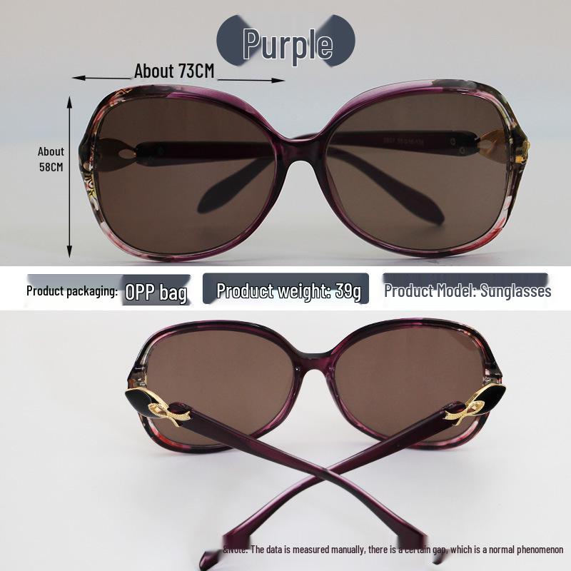 Women's Trendy Oversized Sunglasses with Crystal Stone Lenses