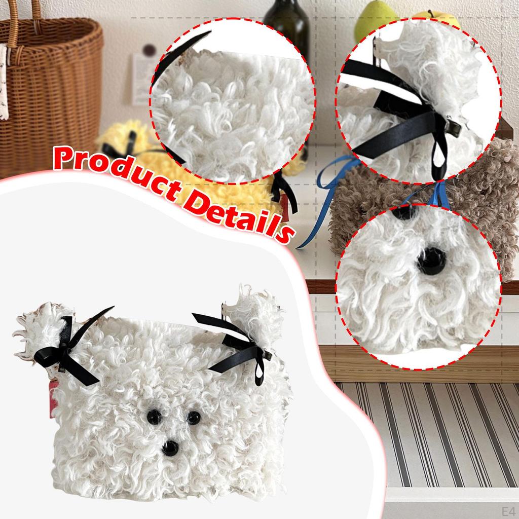 Tissue Box Dog Shaped Multi Purpose Ornament Gifts Napkin Holder Paper for Car Living Room