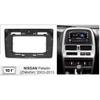10.1 Inch Car Fascia Radio Panel for 1997-2005 Nissan Frontier (D22) (Black) Dash Kit Install Facia Console Bezel Plate Adapter