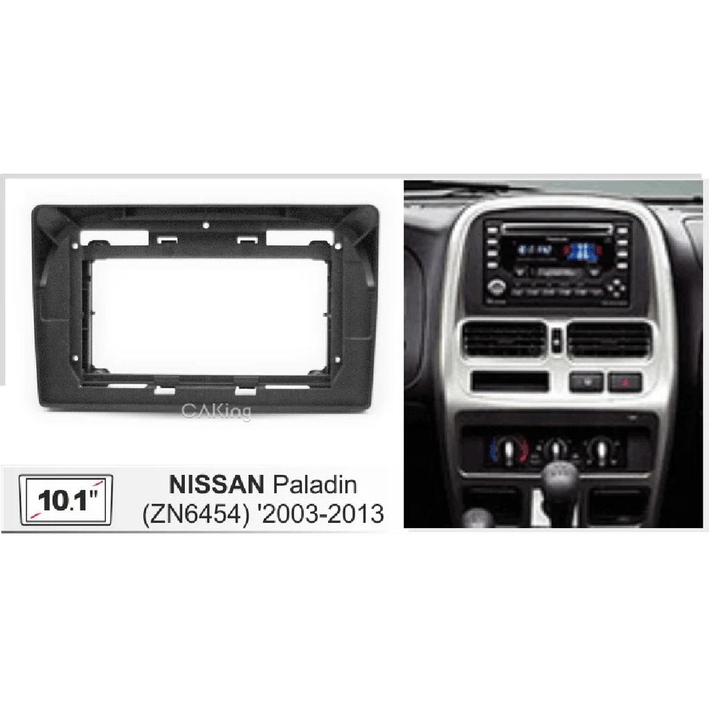 10.1 Inch Car Fascia Radio Panel for 1997-2005 Nissan Frontier (D22) (Black) Dash Kit Install Facia Console Bezel Plate Adapter