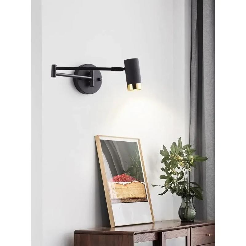 1Pc Modern Living Room Rocking Arm Wall Lamp Bedlamps for Bedroom Hotel Creative Telescopic Foldable Reading Wall Lamps