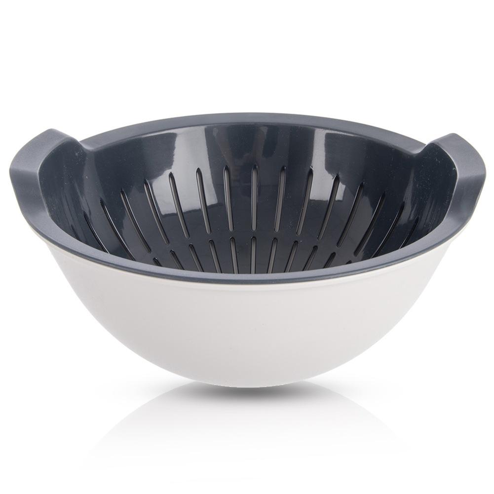 Cedzak kuchenny z miską 2W1 durszlak sitko miska SZARY ELA 3L ORION 124486