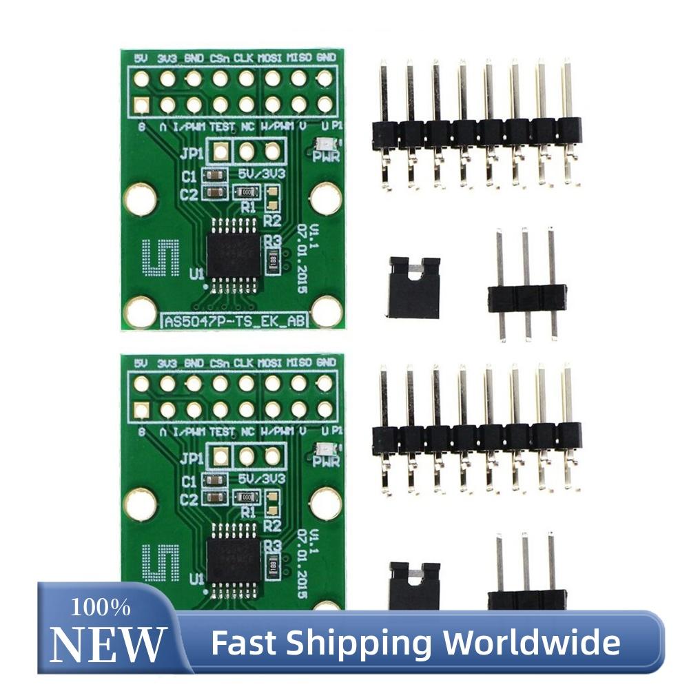 AS5047D AS5047P Magnetic Encoder Board for SimpleFOC VESC Doggo SPI ABI Motor Driver Robotics 3.3V 5V 26x22mm
