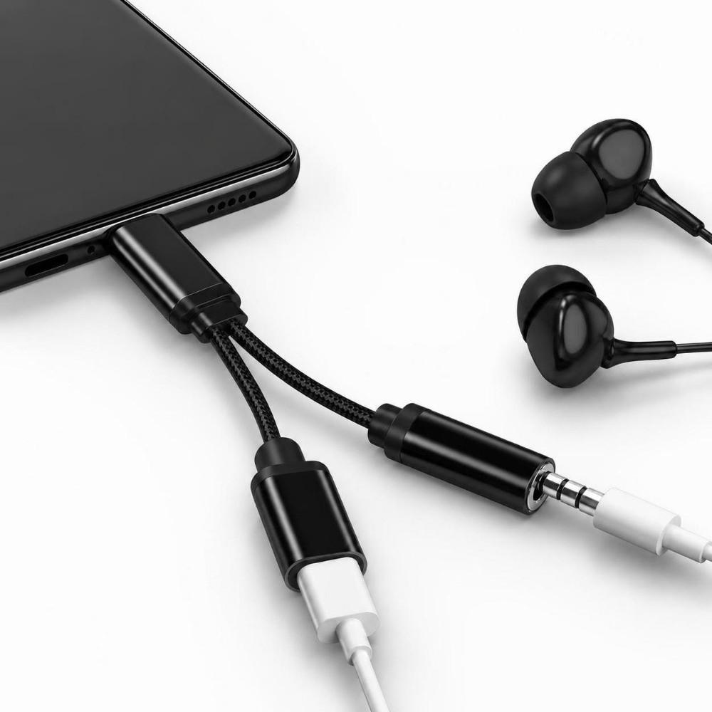 USB C zu 3,5mm Typ C Audio-Adapter Stecker auf Buchse 3,5mm Klinkenanschluss Audio-Wandler Adapter
